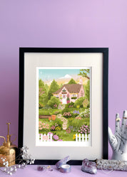 Affiche A4 "Cottage de printemps"
