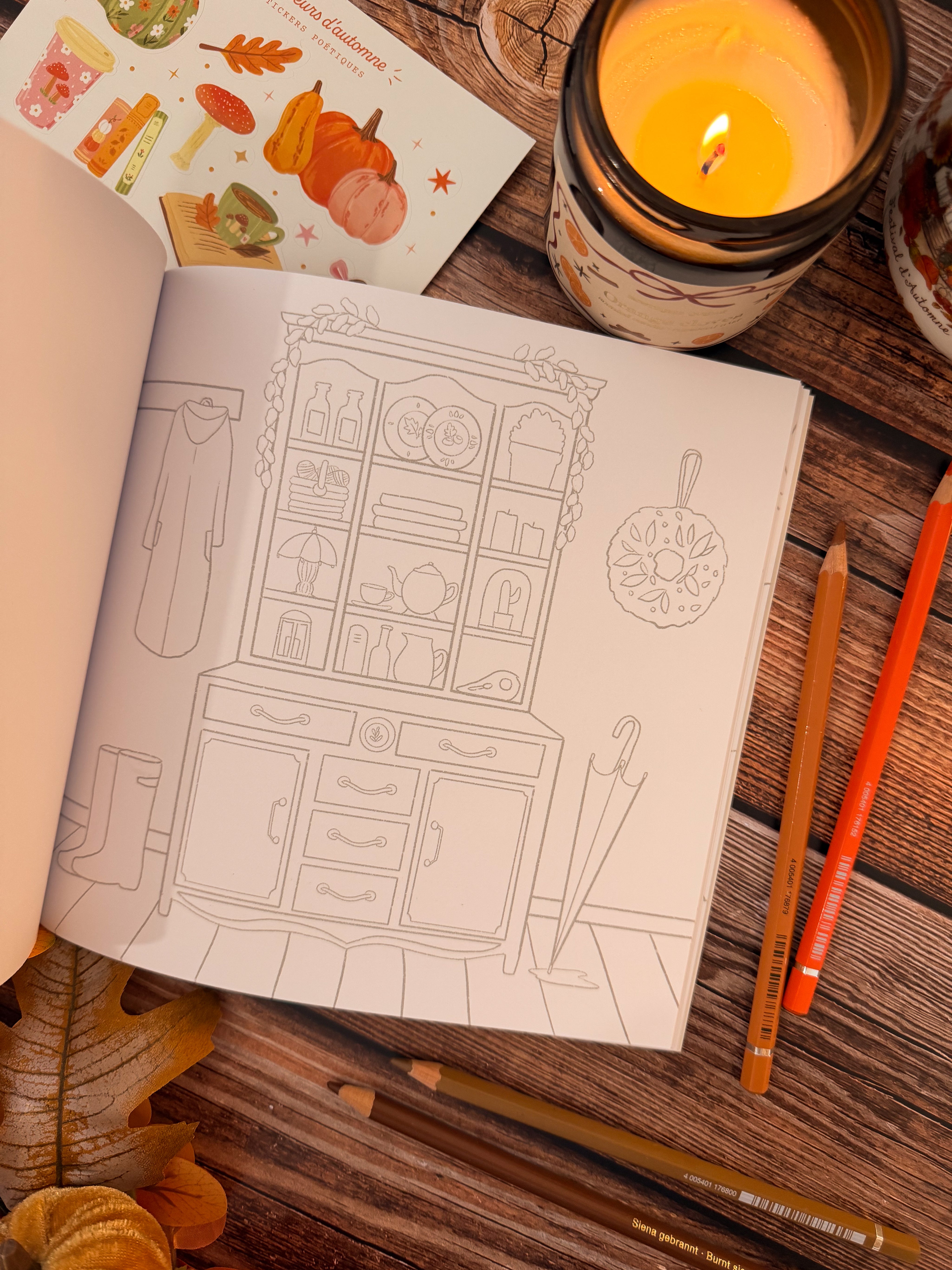 Livre de coloriage Cosy coloriages Automne