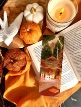 Marque-page "Journée cosy sous la pluie"