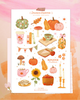 Feuille de stickers - Douceurs d'automne