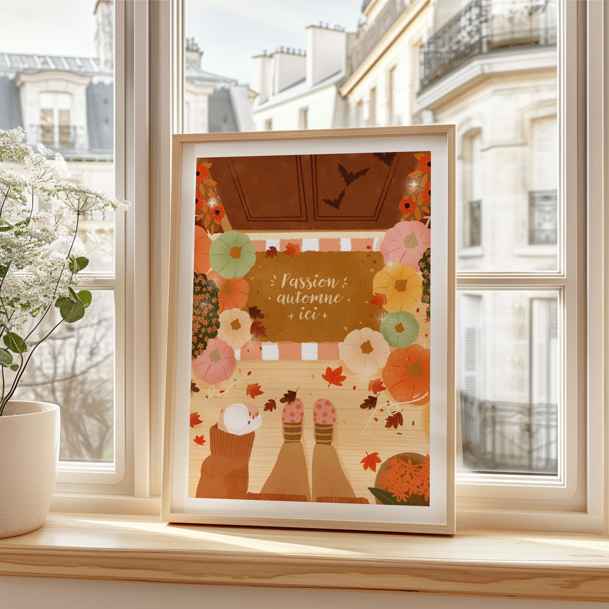 Affiche "Maison d'automne"