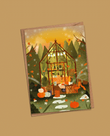 Carte postale "Serre cosy d'automne"