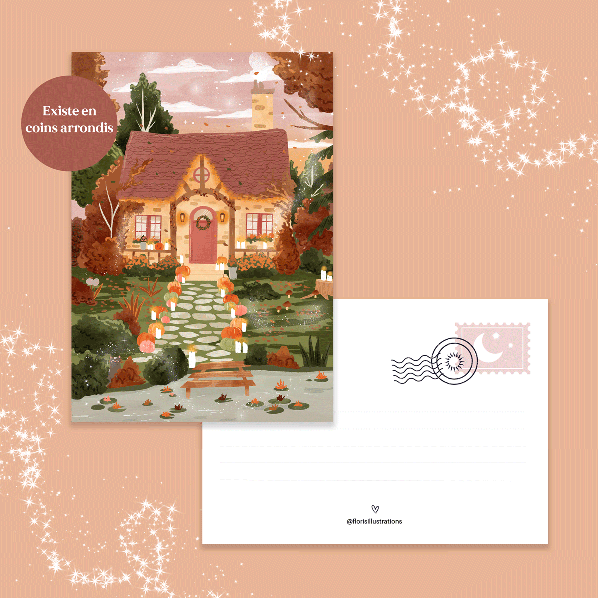 Carte postale "Cottage d'automne"