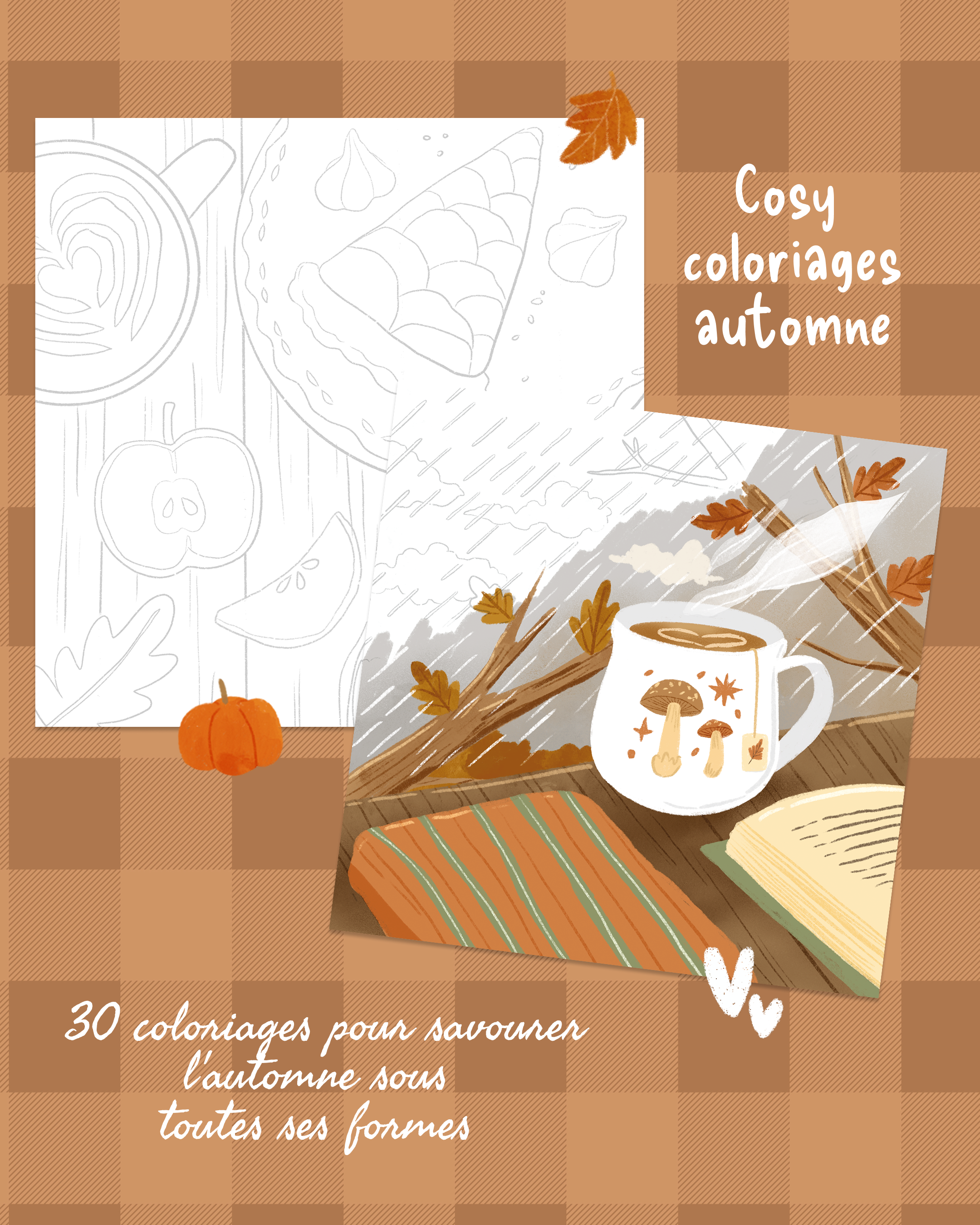 Livre de coloriage Cosy coloriages Automne