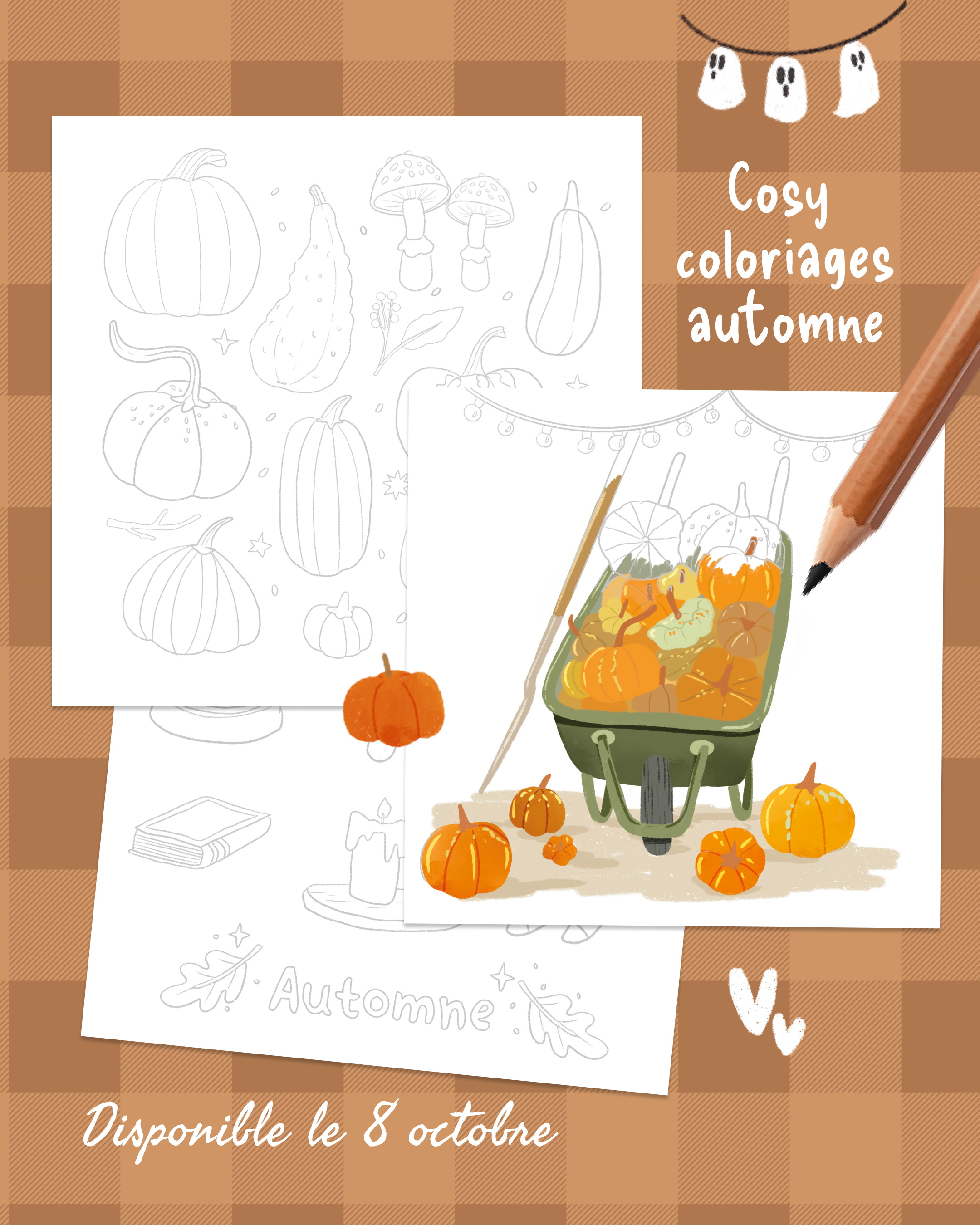 Livre de coloriage Cosy coloriages Automne