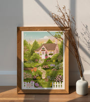 Affiche A4 "Cottage de printemps"