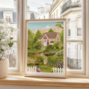 Affiche A4 "Cottage de printemps"
