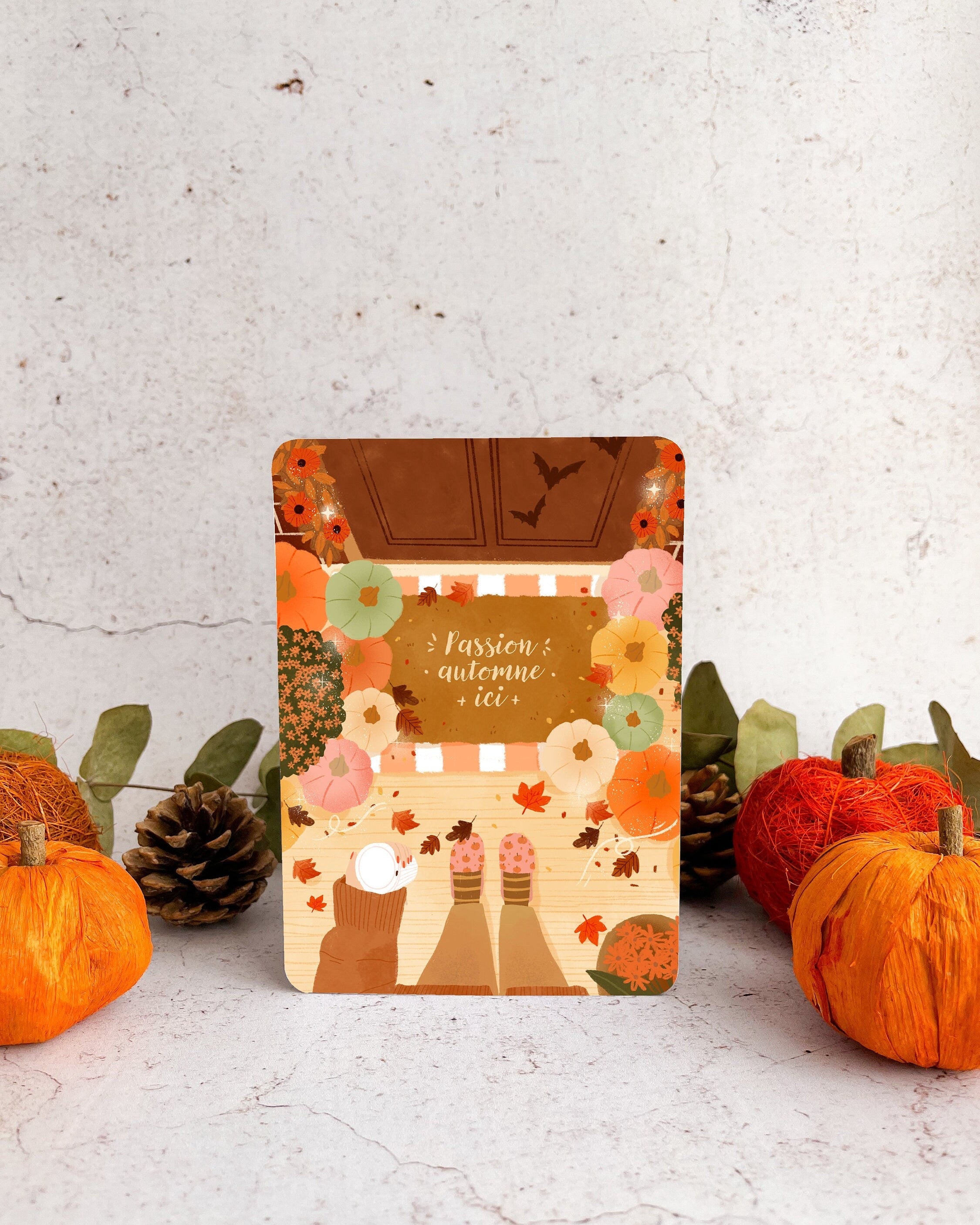 Carte postale "Maison d'automne"