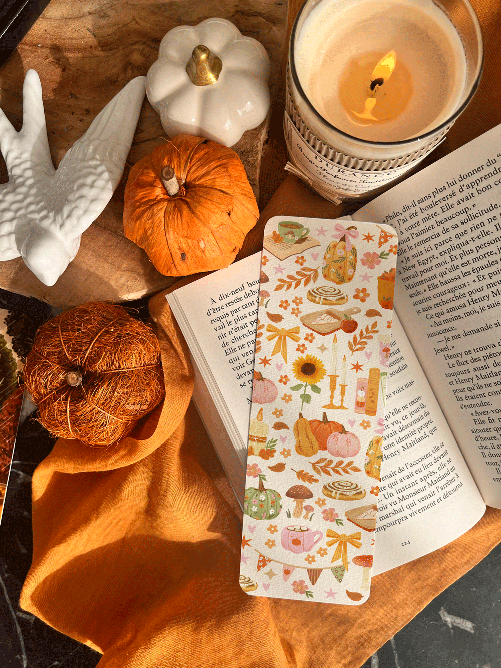 Marque-page "Douceurs d'automne"