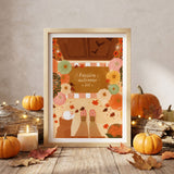 Affiche "Maison d'automne"