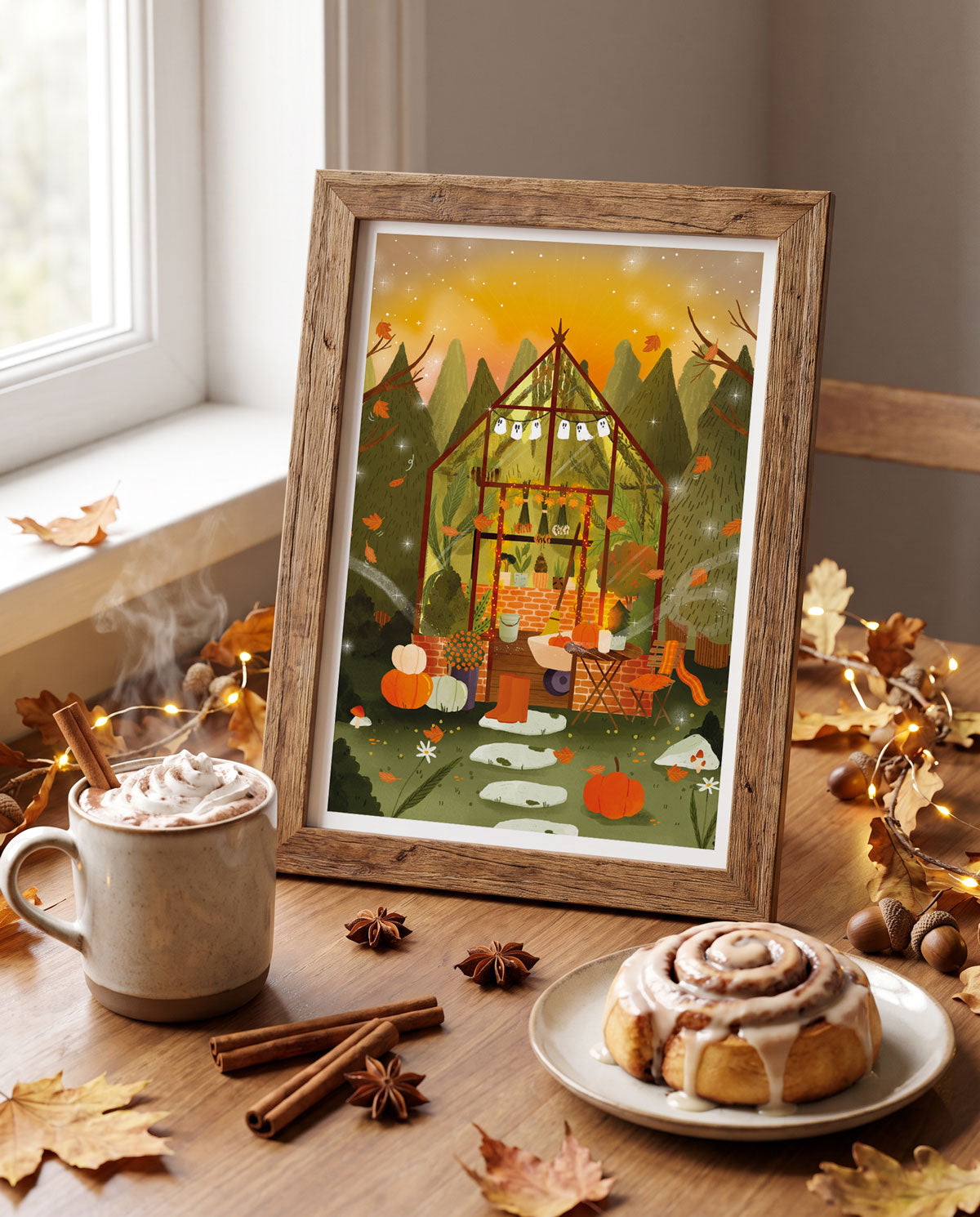 Affiche "Serre cosy d'automne"