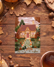 Carte postale "Cottage d'automne"