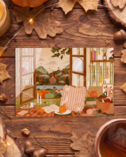 Carte postale "La chaumière aux citrouilles"