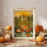 Affiche "Serre cosy d'automne"